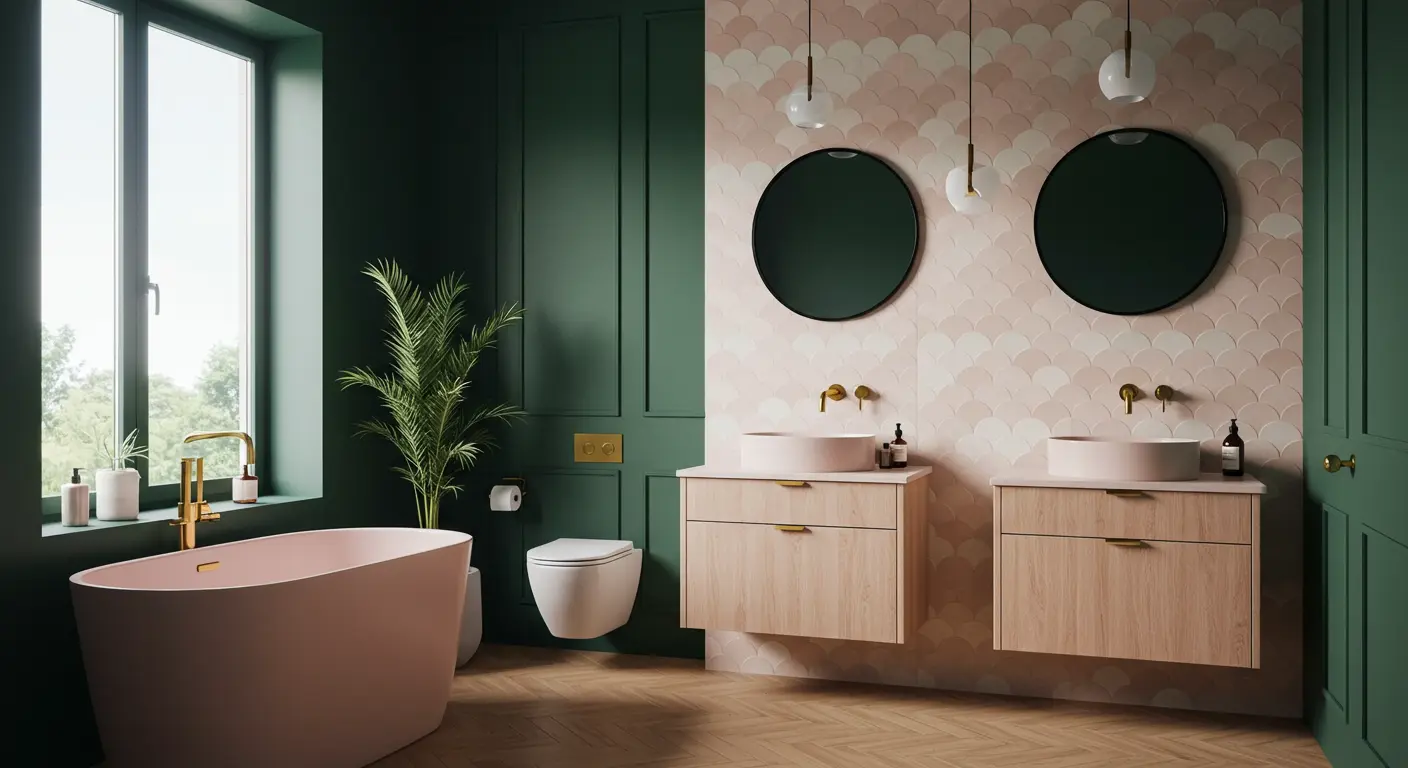 Eclectic bathroom design